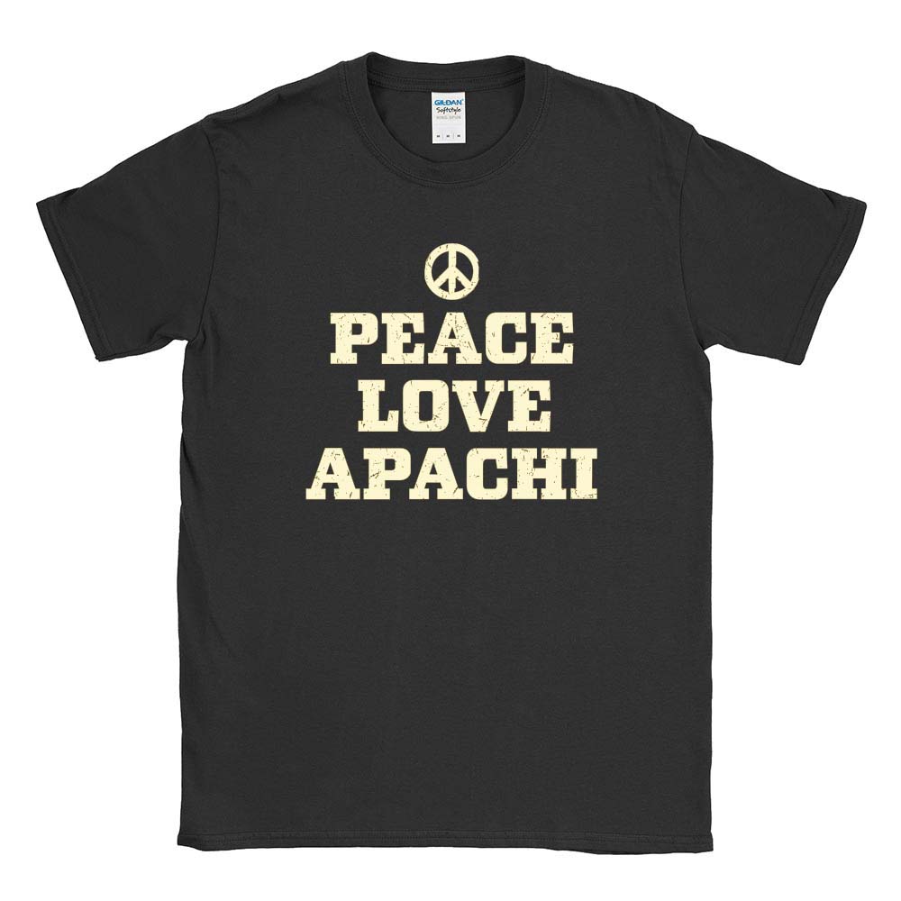 PEACE LOVE APACHI TEE ~ APACHI DAY CAMP ~ adult ~ classic unisex fit