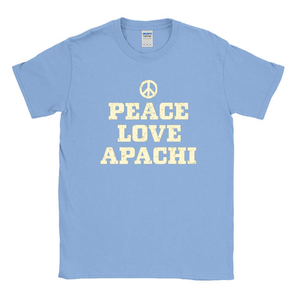 PEACE LOVE APACHI TEE ~ APACHI DAY CAMP ~ adult ~ classic unisex fit