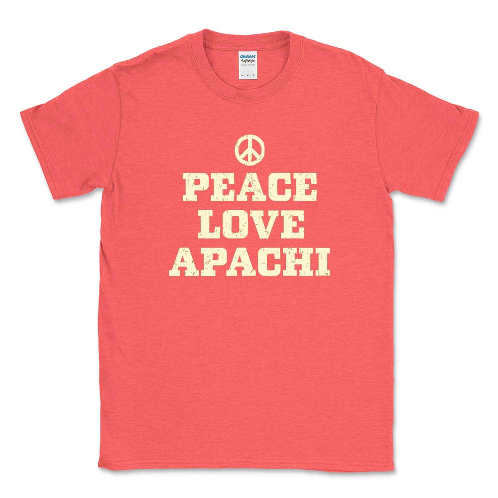 PEACE LOVE APACHI TEE ~ APACHI DAY CAMP ~ adult ~ classic unisex fit
