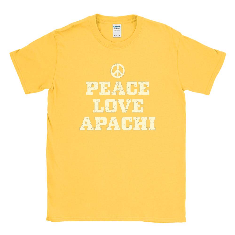 PEACE LOVE APACHI TEE ~ APACHI DAY CAMP ~ adult ~ classic unisex fit