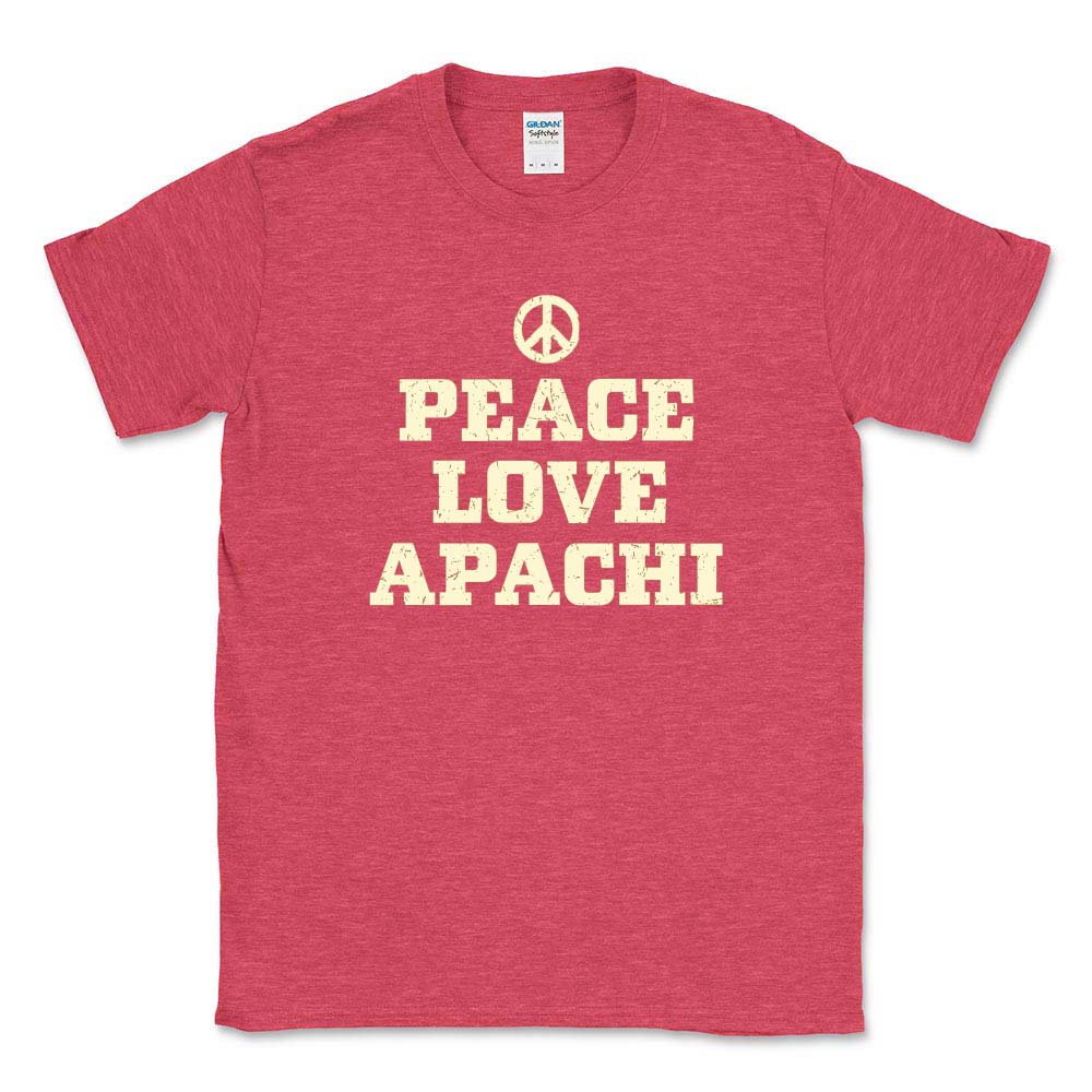 PEACE LOVE APACHI TEE ~ APACHI DAY CAMP ~ adult ~ classic unisex fit