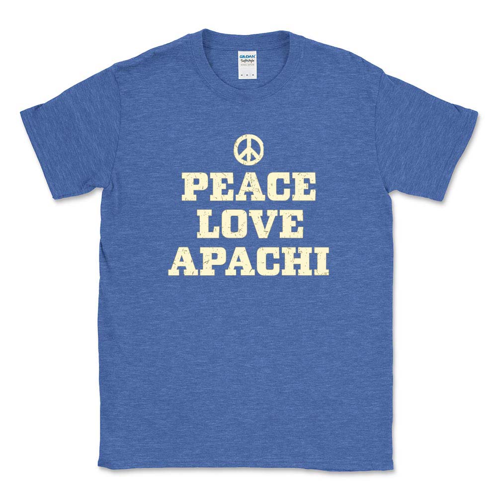 PEACE LOVE APACHI TEE ~ APACHI DAY CAMP ~ adult ~ classic unisex fit