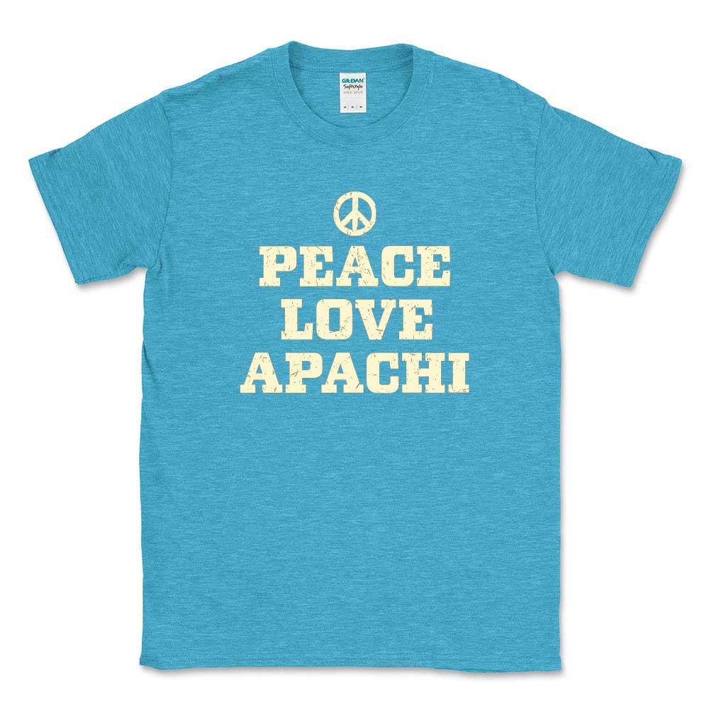 PEACE LOVE APACHI TEE ~ APACHI DAY CAMP ~ adult ~ classic unisex fit