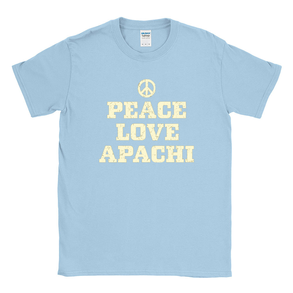 PEACE LOVE APACHI TEE ~ APACHI DAY CAMP ~ adult ~ classic unisex fit
