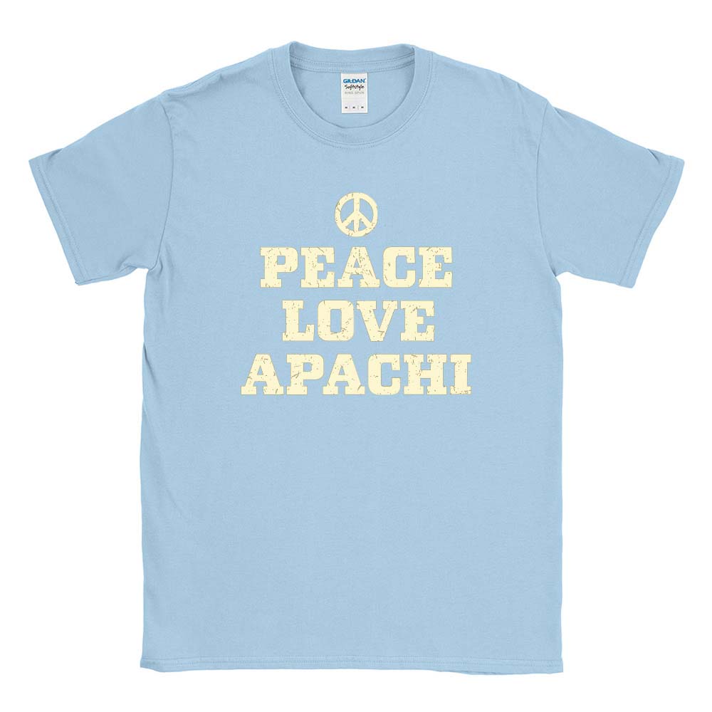 PEACE LOVE APACHI TEE ~ APACHI DAY CAMP ~ adult ~ classic unisex fit