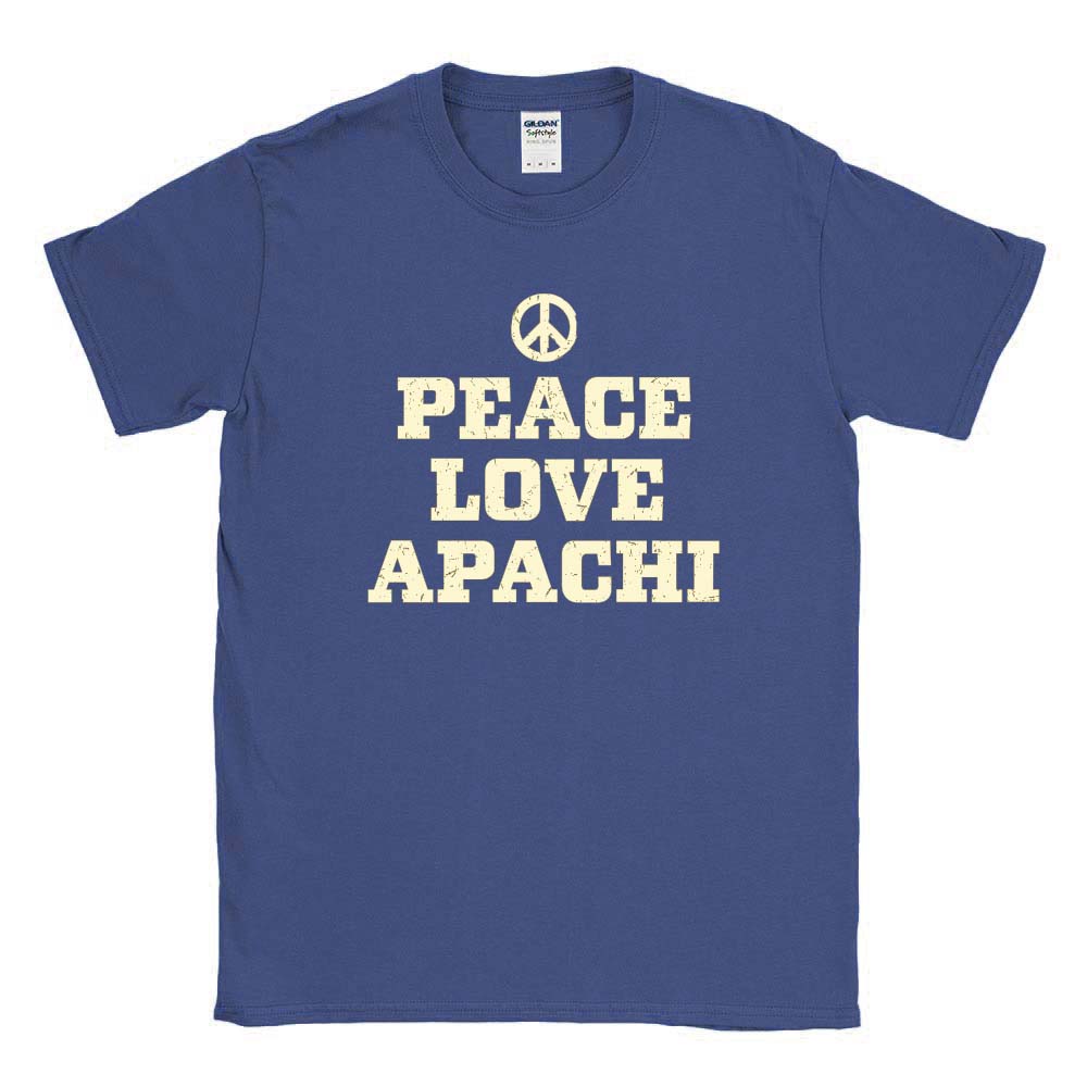 PEACE LOVE APACHI TEE ~ APACHI DAY CAMP ~ adult ~ classic unisex fit