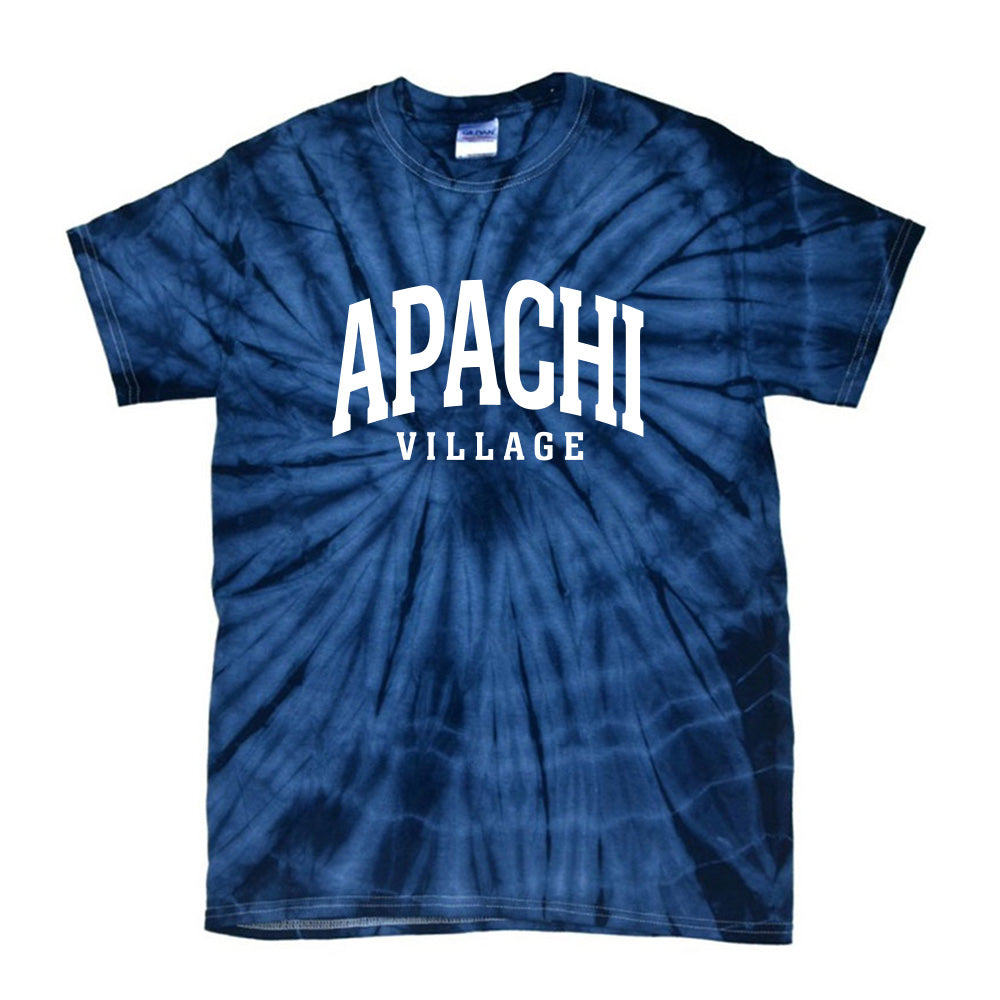 EXTENDED ARC TIE DYE TEE ~ APACHI VILLAGE ~ adult ~ classic unisex fit