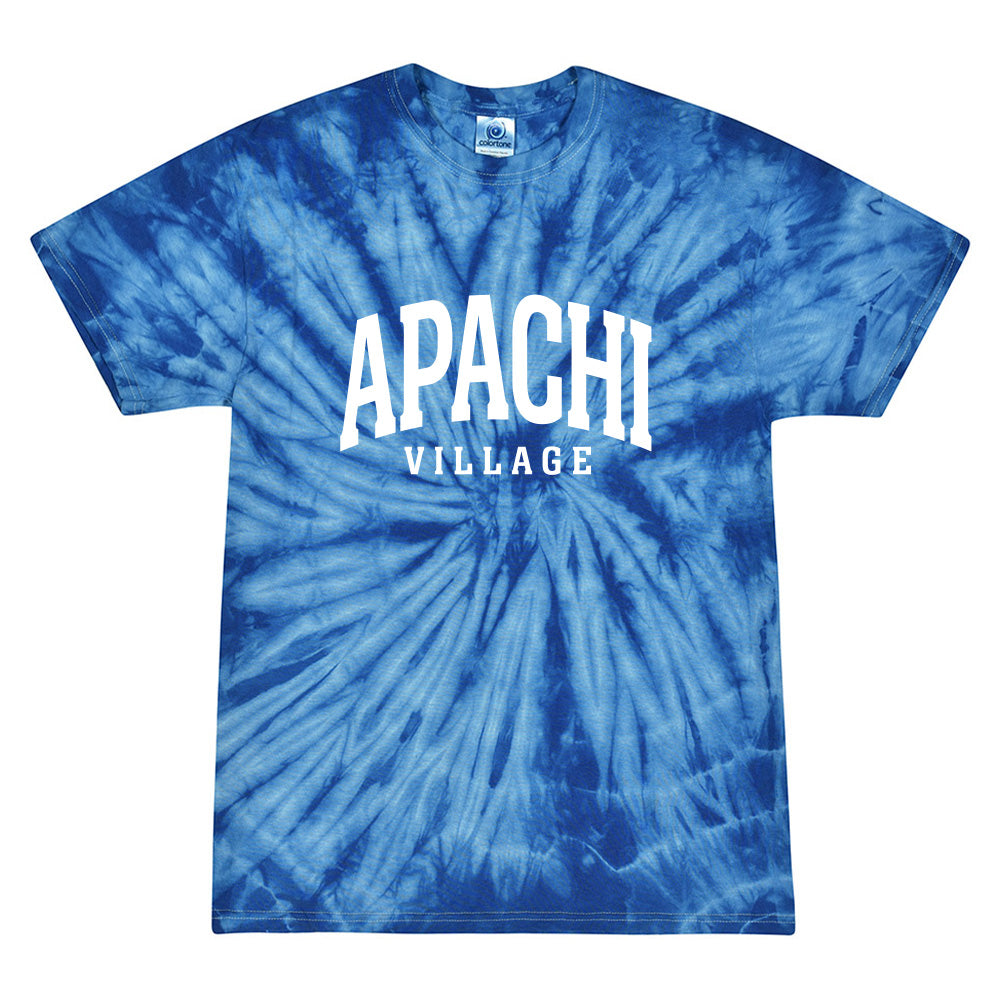 EXTENDED ARC TIE DYE TEE ~ APACHI VILLAGE ~ adult ~ classic unisex fit