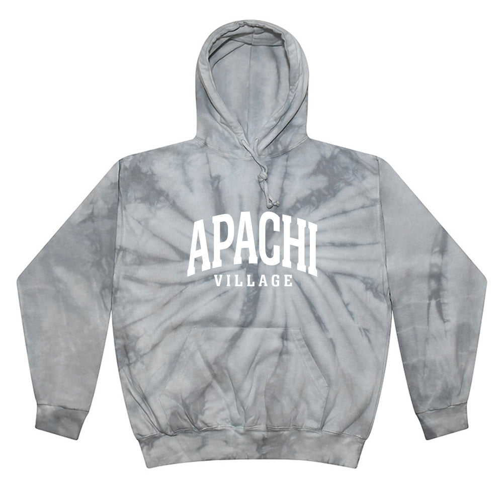 EXTENDED ARC TIE DYE HOODIE ~ APACHI VILLAGE ~ adult ~ classic unisex fit