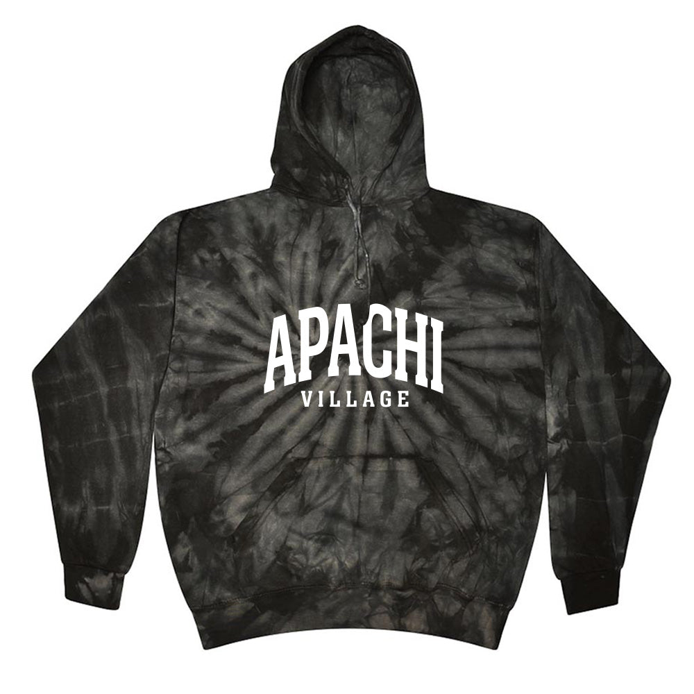 EXTENDED ARC TIE DYE HOODIE ~ APACHI VILLAGE ~ adult ~ classic unisex fit