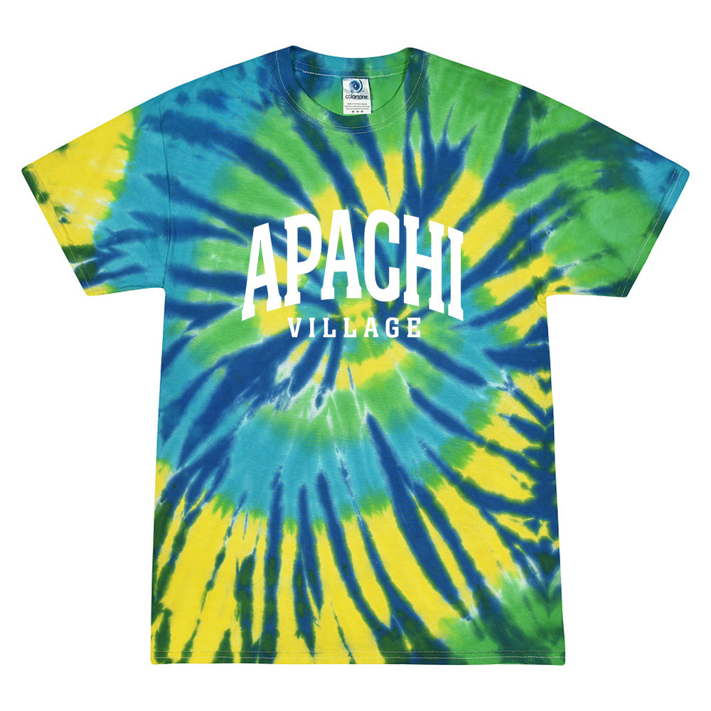 EXTENDED ARC TIE DYE TEE ~ APACHI VILLAGE ~ adult ~ classic unisex fit