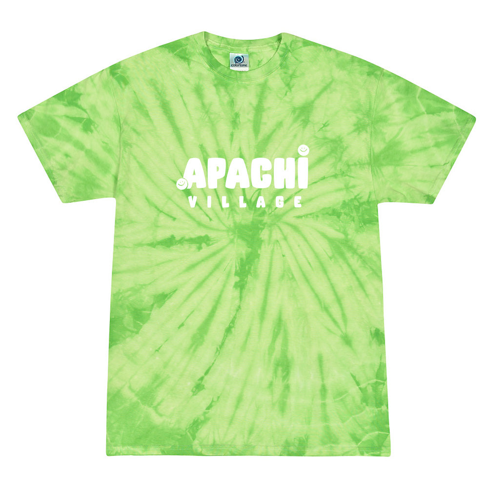 APACHI VILLAGE SMILEY TIE DYE TEE ~ APACHI VILLAGE ~ adult ~ classic unisex fit