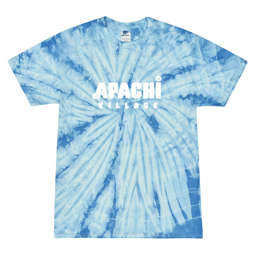 APACHI VILLAGE SMILEY TIE DYE TEE ~ APACHI VILLAGE ~ adult ~ classic unisex fit