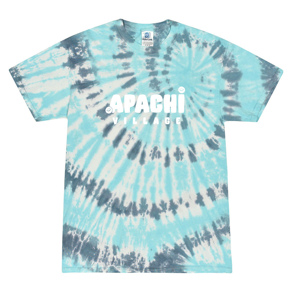 APACHI VILLAGE SMILEY TIE DYE TEE ~ APACHI VILLAGE ~ adult ~ classic unisex fit
