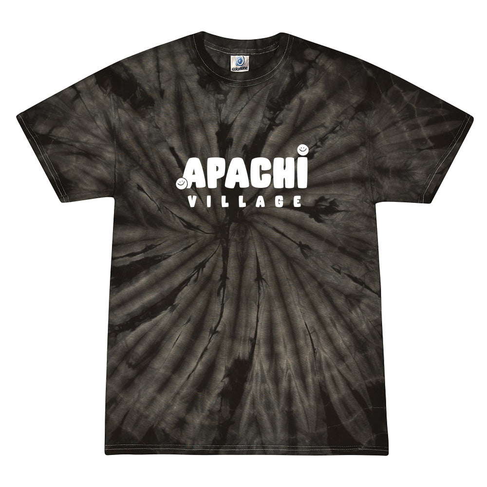 SMILEY APACHI VILLAGE TIE DYE UNISEX COTTON TEE ~ classic fit