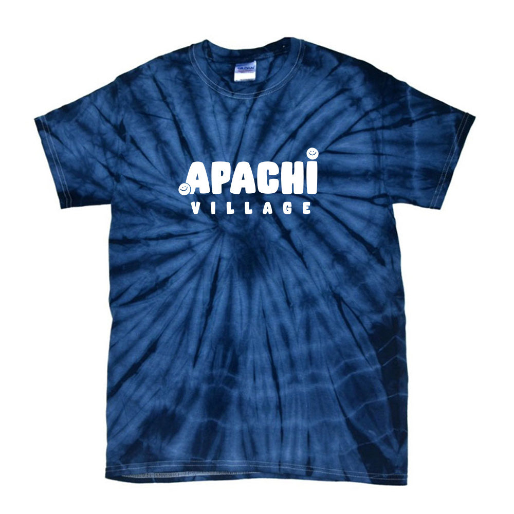 APACHI VILLAGE SMILEY TIE DYE TEE ~ APACHI VILLAGE ~ adult ~ classic unisex fit