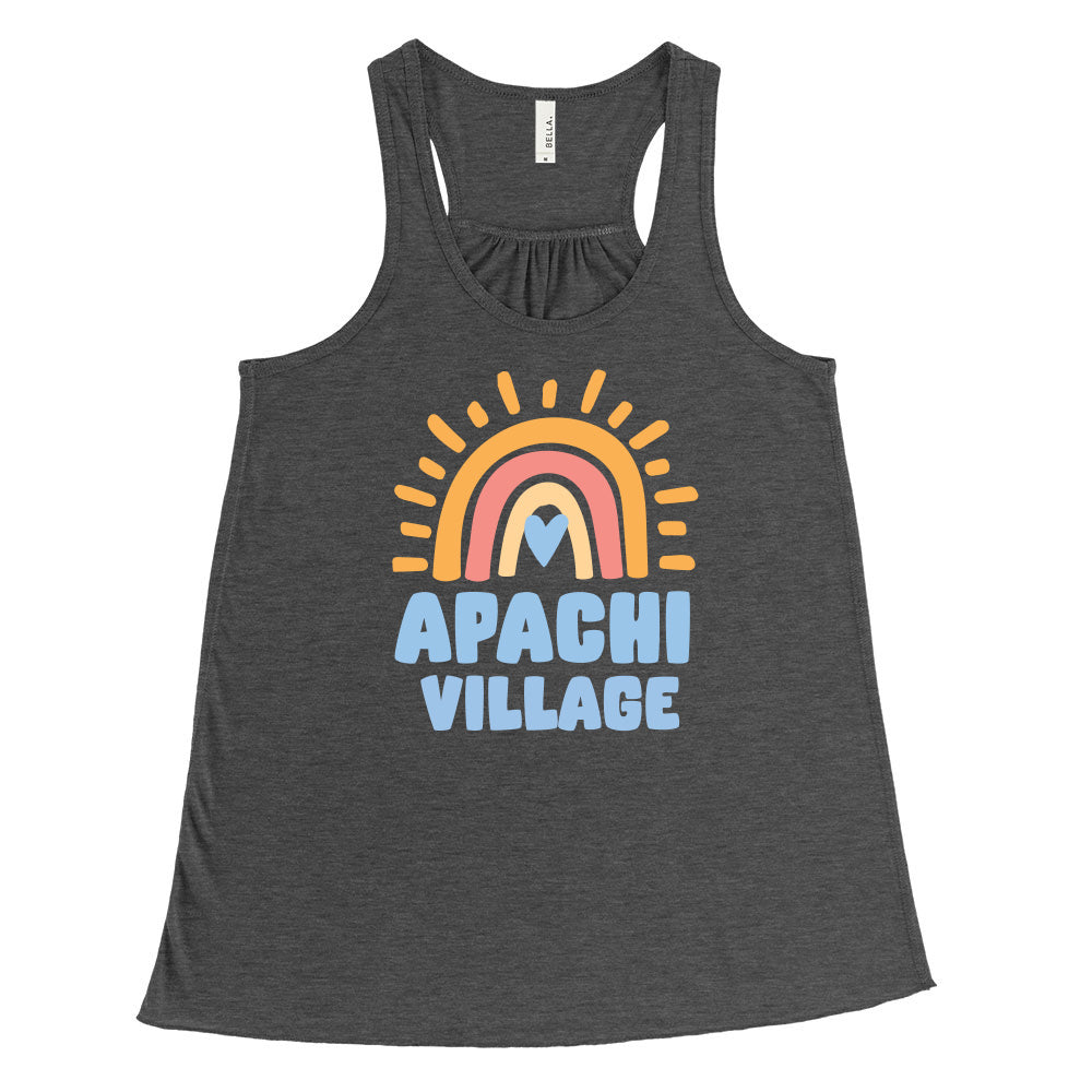 RAINBOW APACHI VILLAGE FLOWY TANK ~ APACHI VILLAGE ~ adult ~ flowy fit