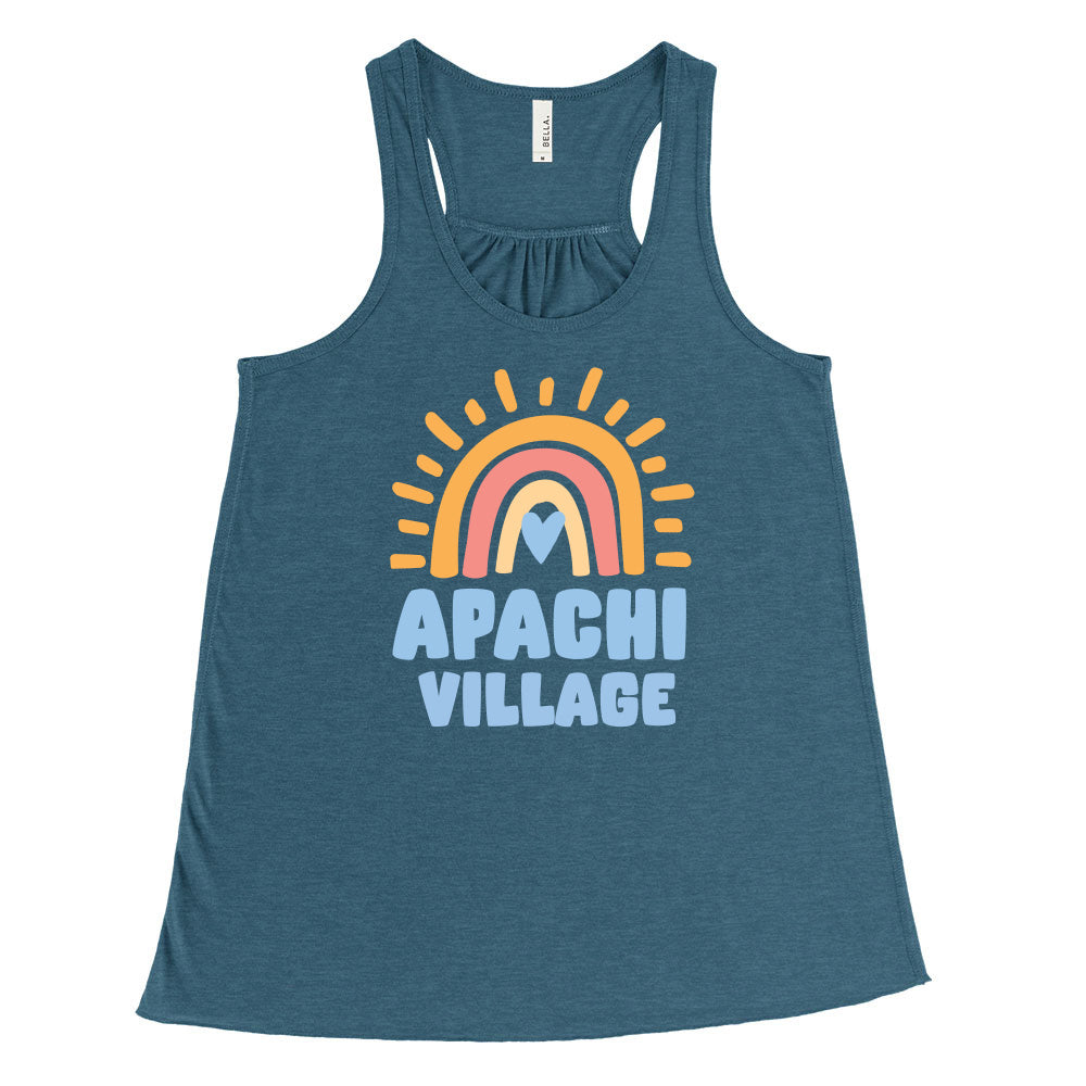 RAINBOW APACHI VILLAGE FLOWY TANK ~ APACHI VILLAGE ~ adult ~ flowy fit