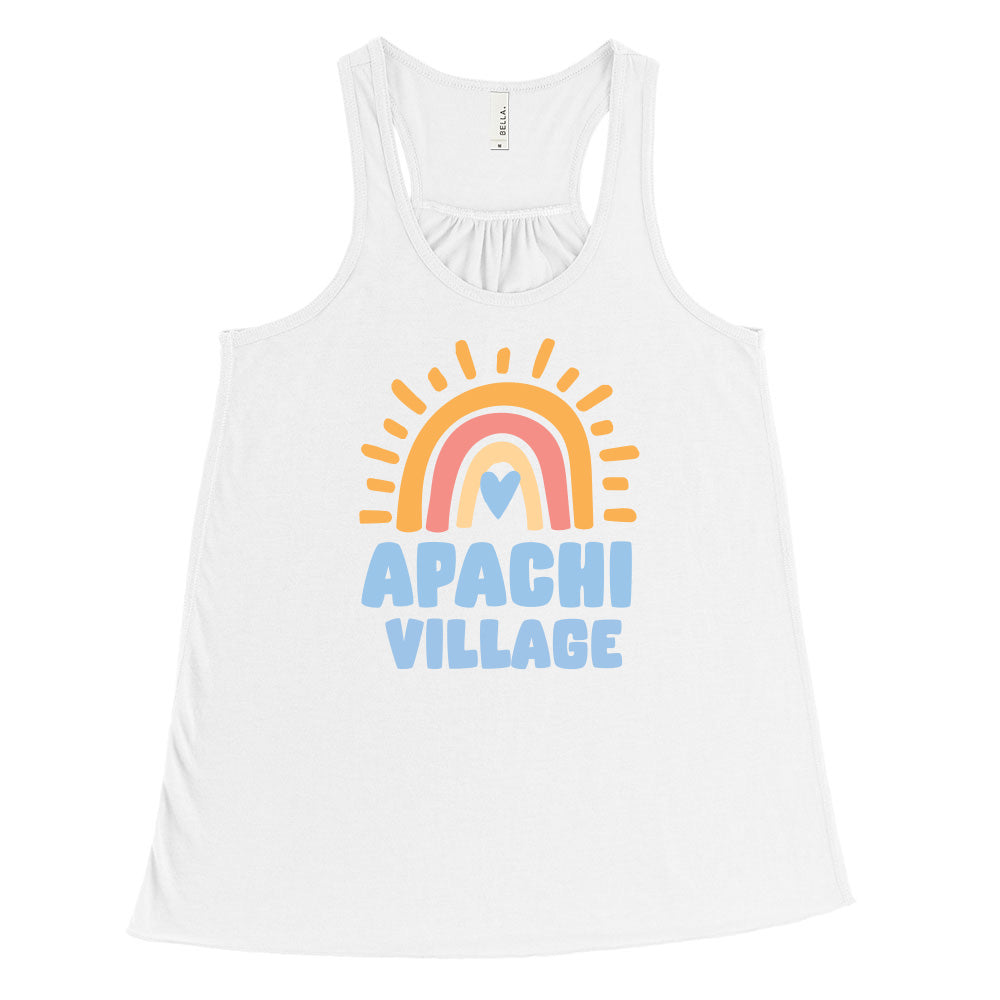 RAINBOW APACHI VILLAGE FLOWY TANK ~ APACHI VILLAGE ~ adult ~ flowy fit