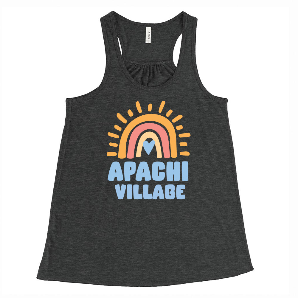 RAINBOW APACHI VILLAGE FLOWY TANK ~ APACHI VILLAGE ~ adult ~ flowy fit