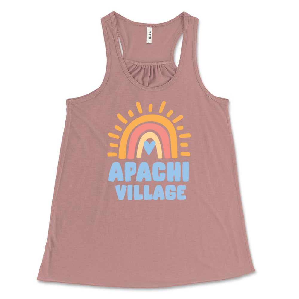 RAINBOW APACHI VILLAGE FLOWY TANK ~ APACHI VILLAGE ~ adult ~ flowy fit