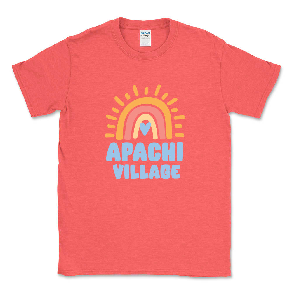 BEST PLACE UNDER THE SUN RAINBOW APACHI VILLAGE TEE ~ APACHI VILLAGE ~ adult ~ classic unisex fit