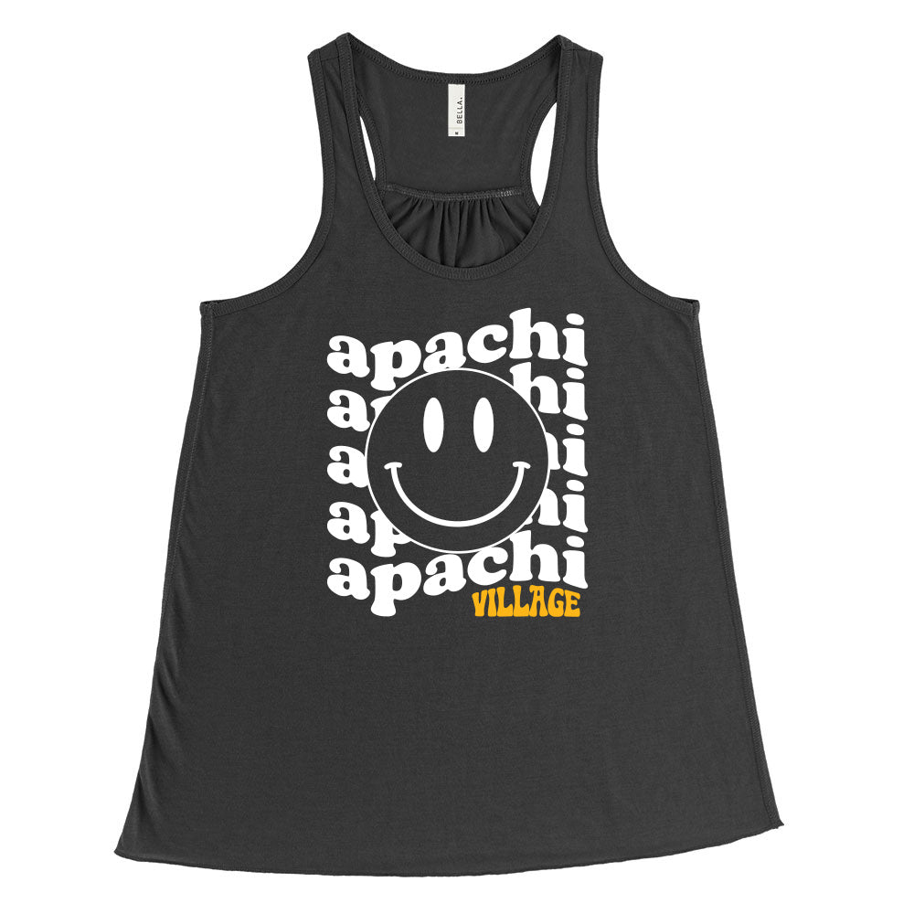 WAVY SMILEY FLOWY TANK ~ APACHI VILLAGE ~ adult ~ flowy fit