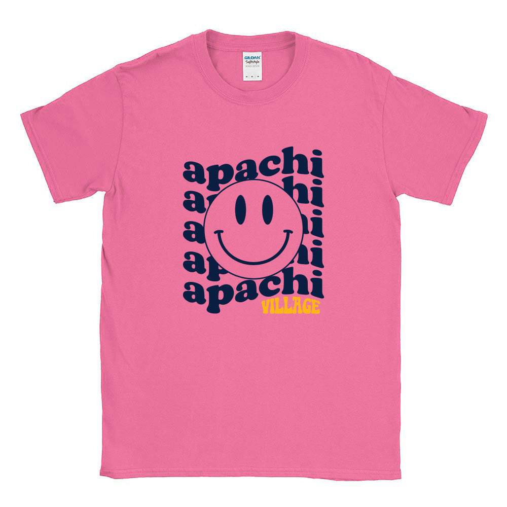 WAVY SMILEY TEE ~ APACHI VILLAGE ~ adult ~ classic unisex fit