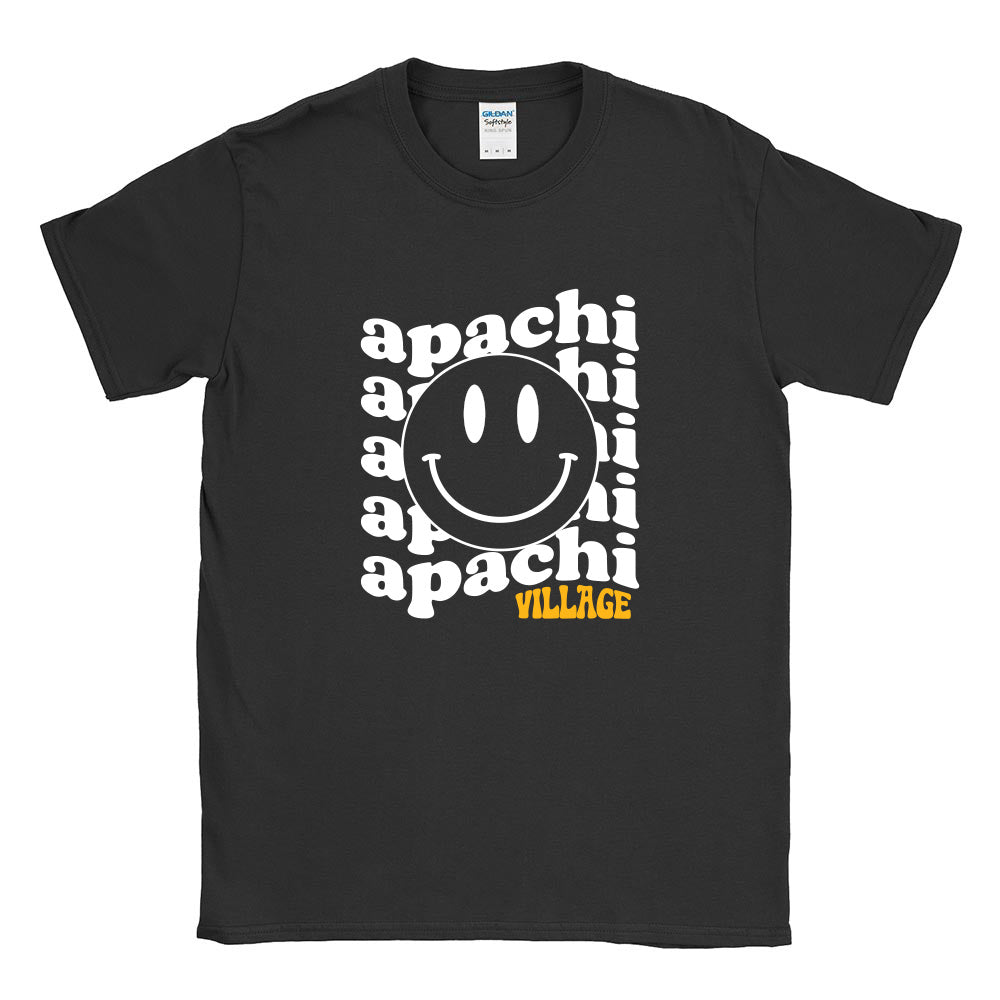 WAVY SMILEY TEE ~ APACHI VILLAGE ~ adult ~ classic unisex fit