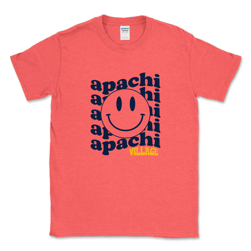 WAVY SMILEY TEE ~ APACHI VILLAGE ~ adult ~ classic unisex fit