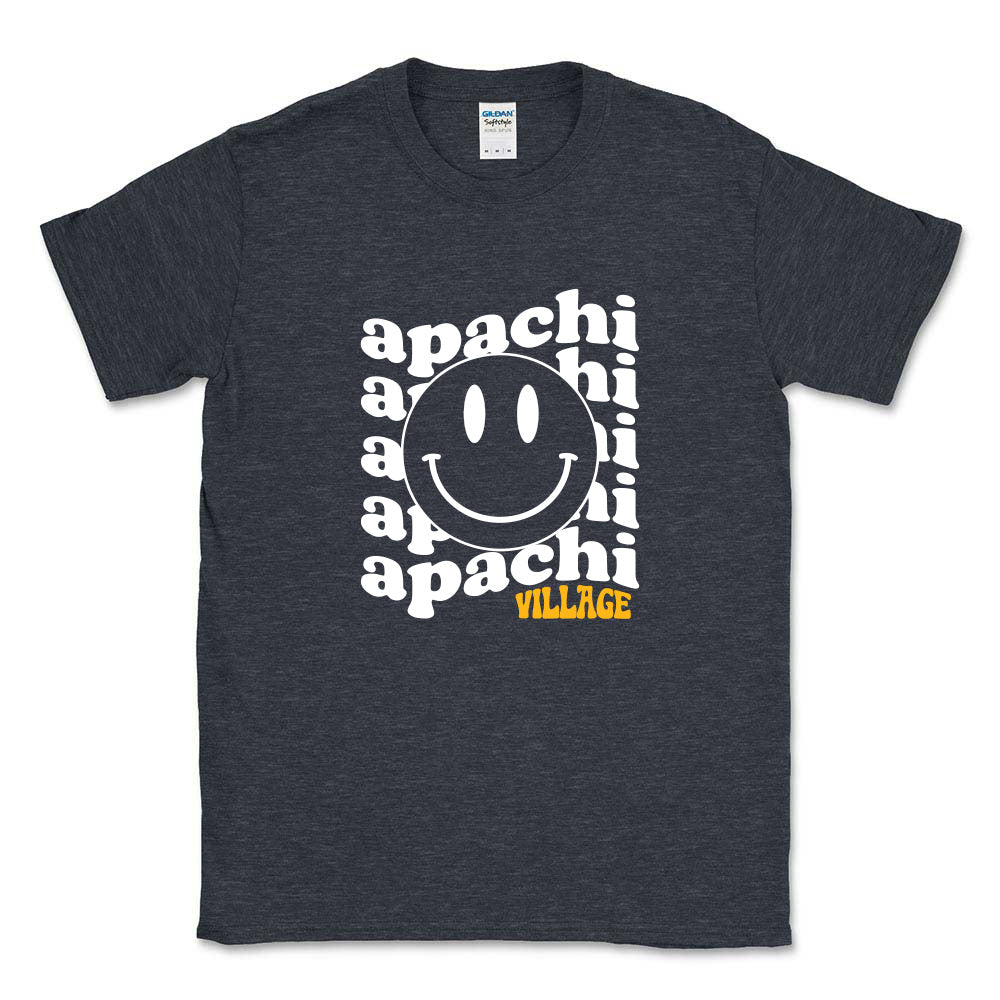 WAVY SMILEY TEE ~ APACHI VILLAGE ~ adult ~ classic unisex fit