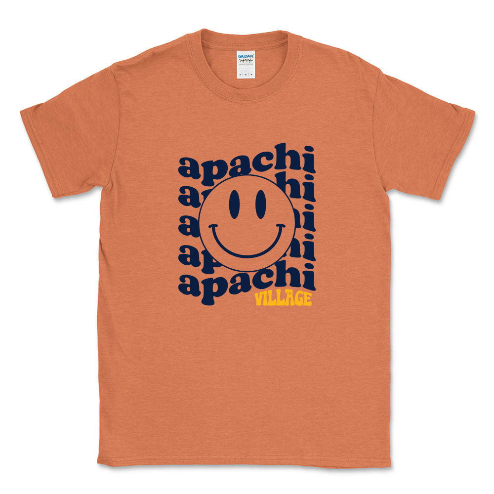 WAVY SMILEY TEE ~ APACHI VILLAGE ~ adult ~ classic unisex fit