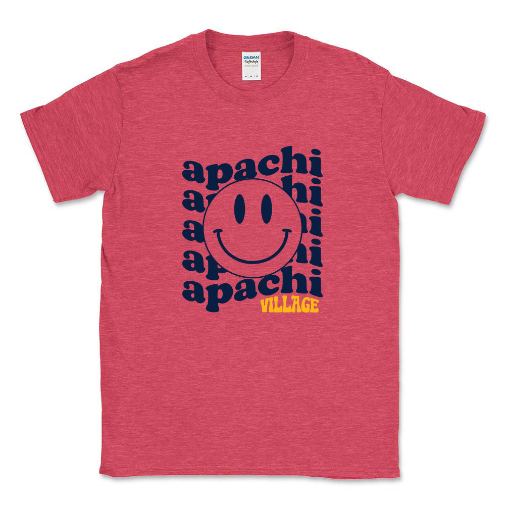 WAVY SMILEY TEE ~ APACHI VILLAGE ~ adult ~ classic unisex fit