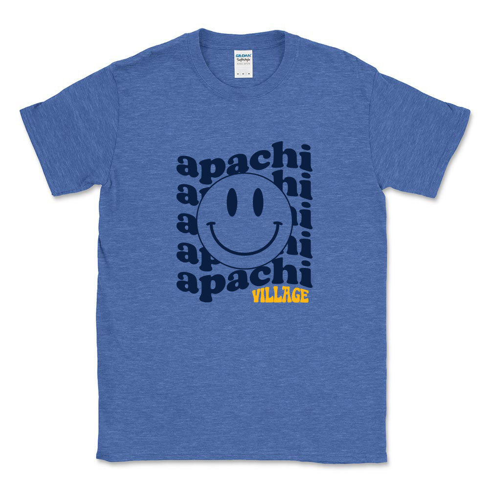 WAVY SMILEY TEE ~ APACHI VILLAGE ~ adult ~ classic unisex fit