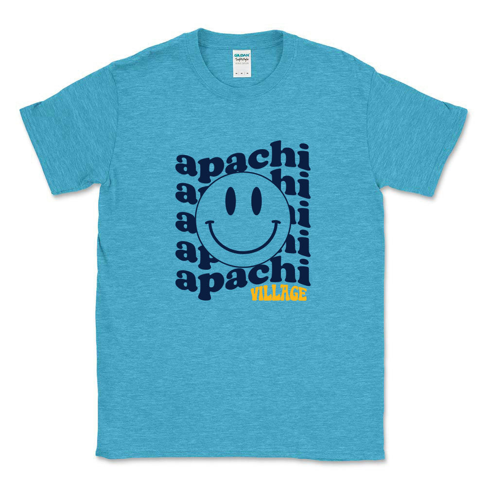 WAVY SMILEY TEE ~ APACHI VILLAGE ~ adult ~ classic unisex fit