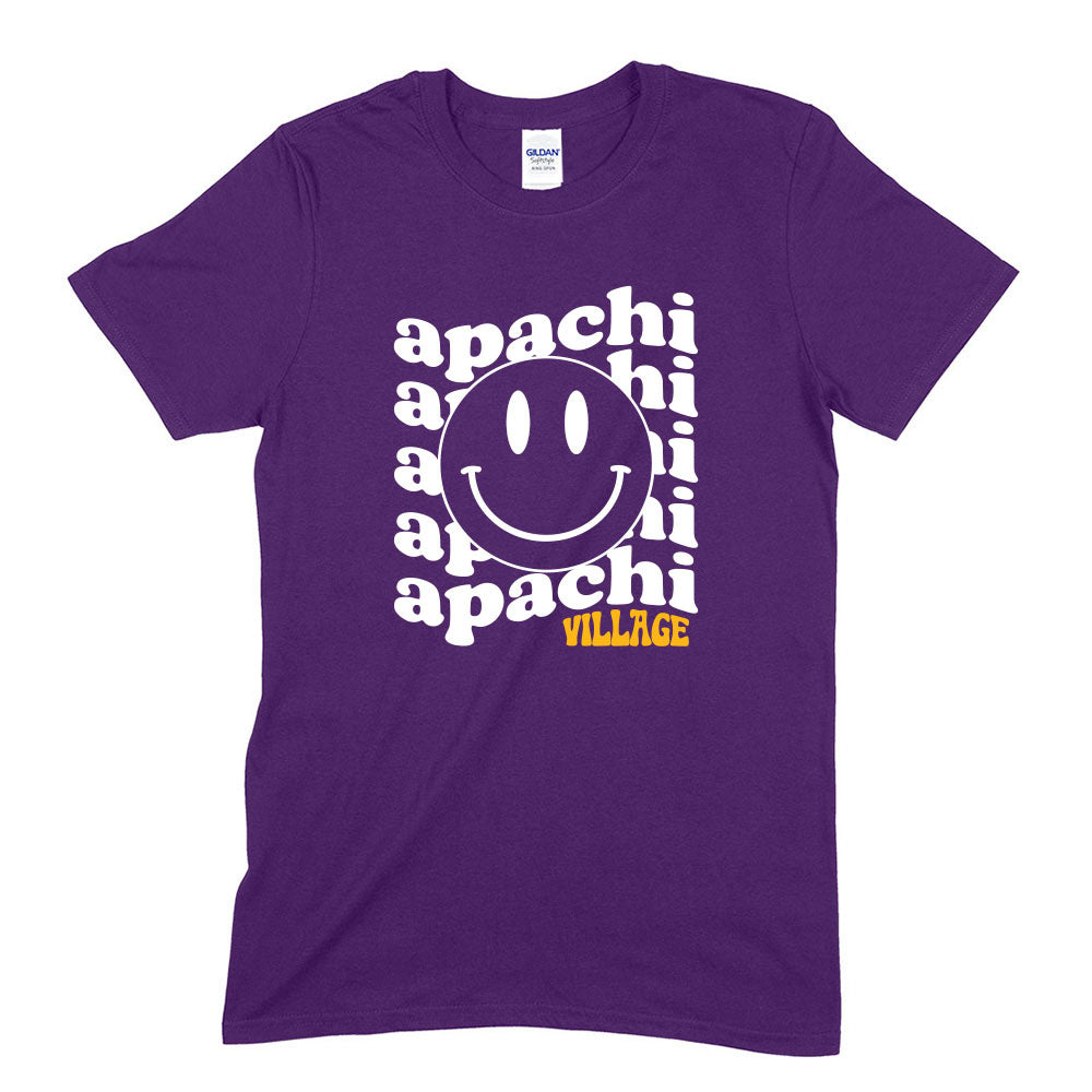WAVY SMILEY TEE ~ APACHI VILLAGE ~ adult ~ classic unisex fit