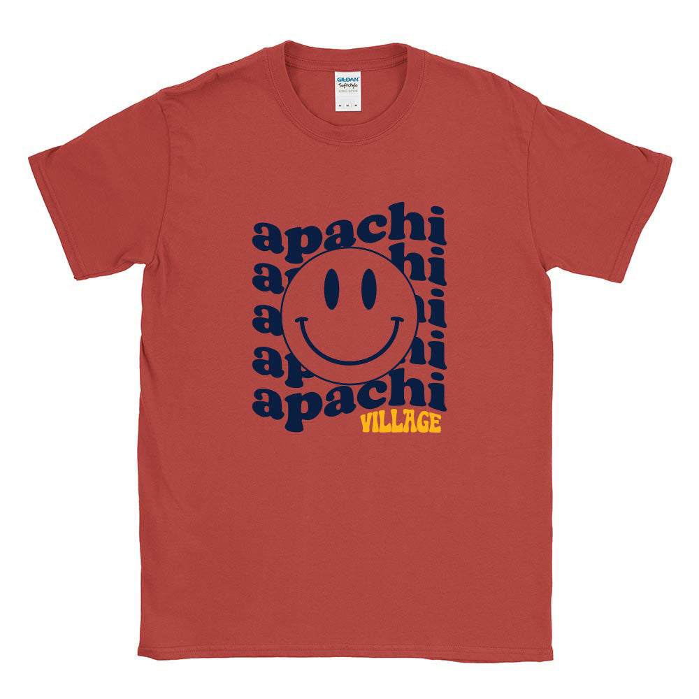 WAVY SMILEY TEE ~ APACHI VILLAGE ~ adult ~ classic unisex fit