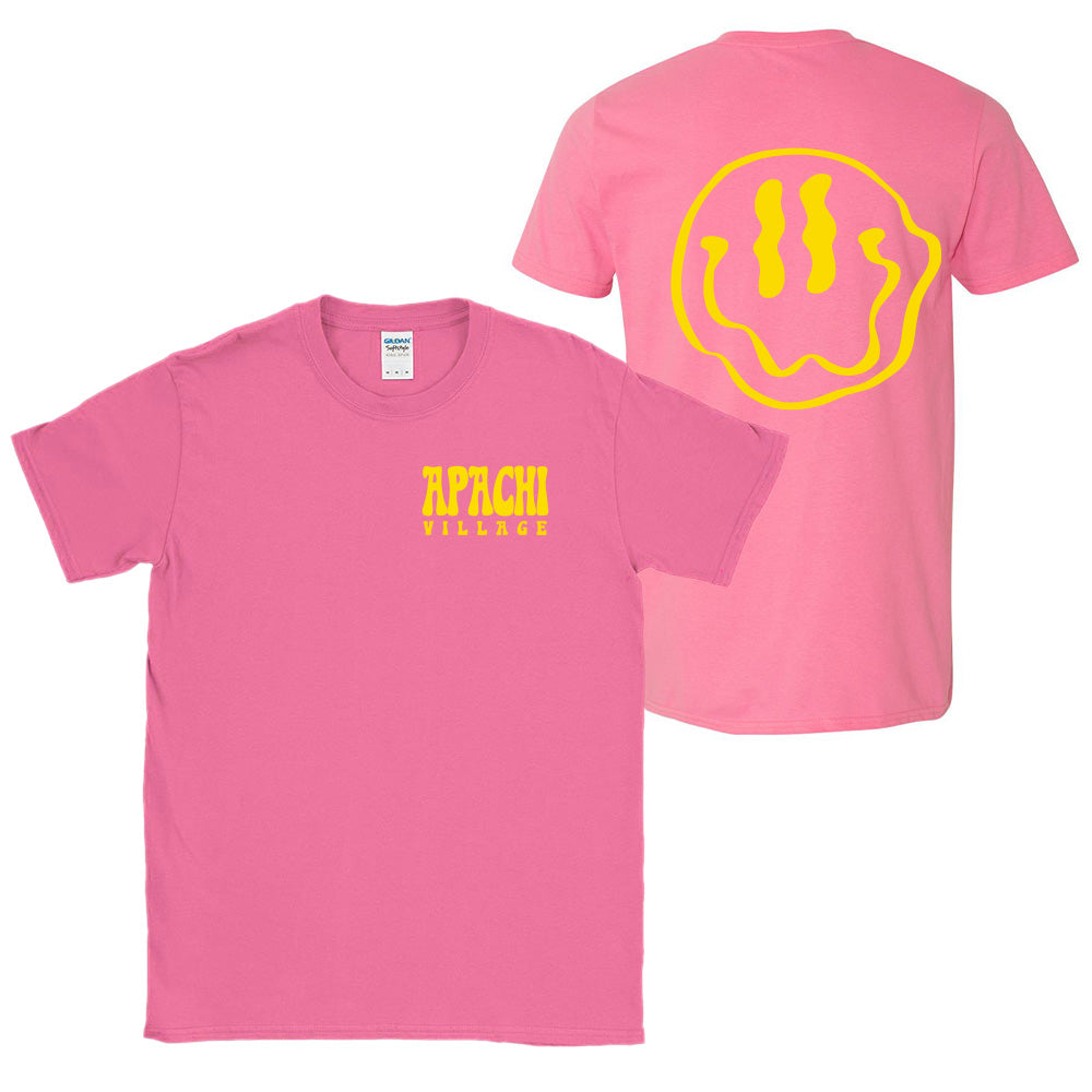 MELTED SMILEY TEE ~ APACHI VILLAGE ~ adult ~ classic unisex fit