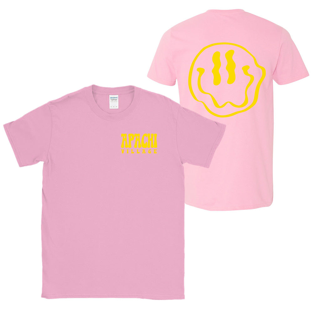 MELTED SMILEY TEE ~ APACHI VILLAGE ~ adult ~ classic unisex fit