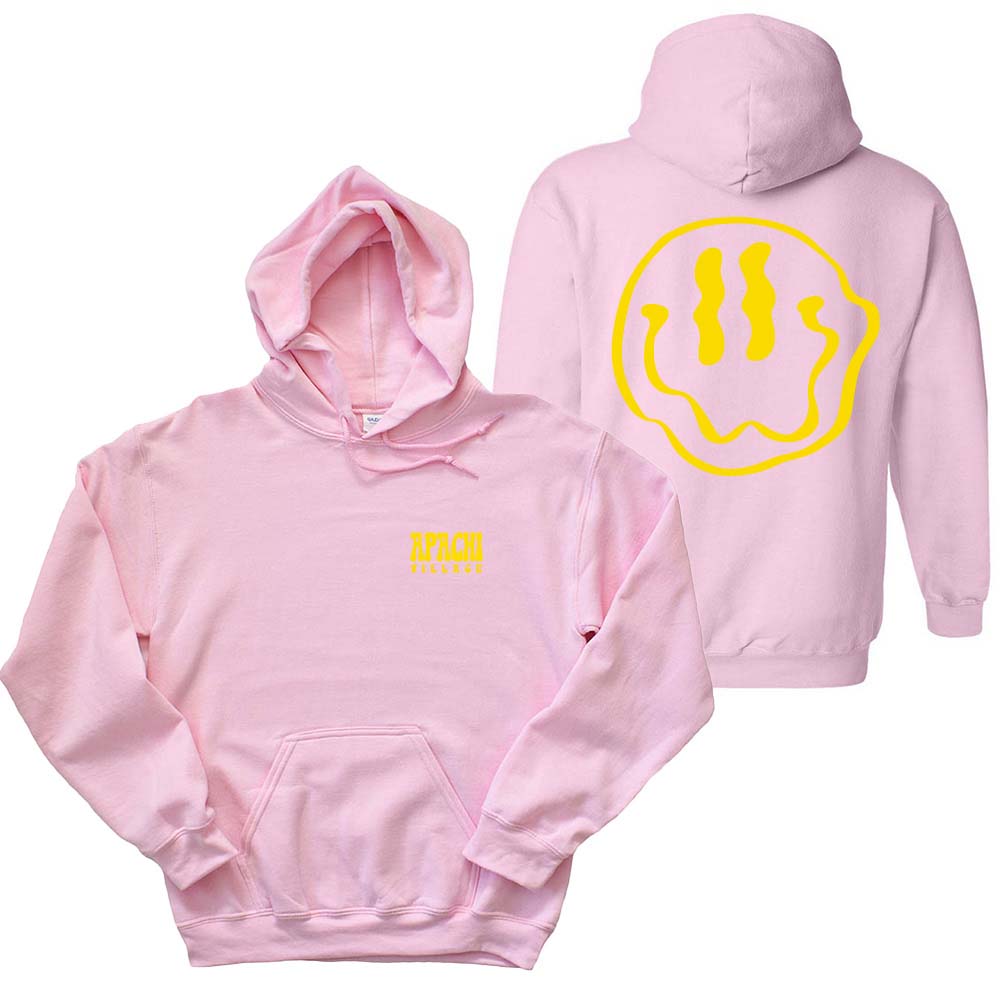 MELTED SMILEY HOODIE ~ APACHI VILLAGE ~ adult ~ classic unisex fit