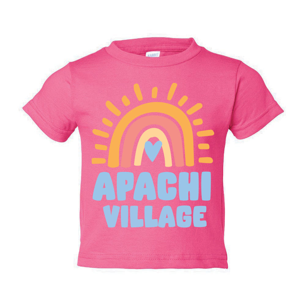 RAINBOW APACHI VILLAGE TEE ~ APACHI VILLAGE ~ toddler & youth ~ classic unisex fit