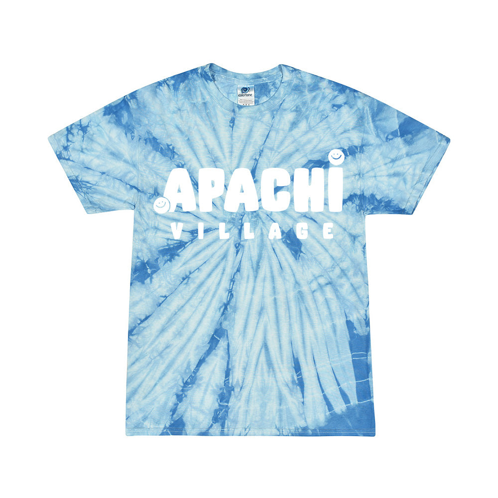 APACHI VILLAGE SMILEY TIE DYE TEE ~ APACHI VILLAGE ~ youth ~ classic unisex fit