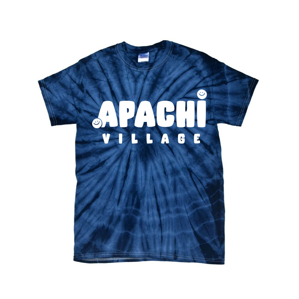 APACHI VILLAGE SMILEY TIE DYE TEE ~ APACHI VILLAGE ~ youth ~ classic unisex fit