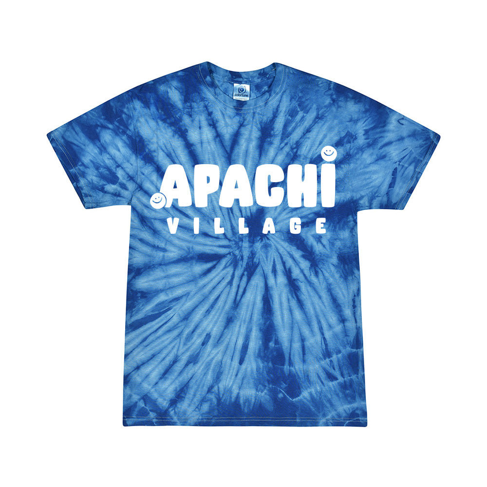 APACHI VILLAGE SMILEY TIE DYE TEE ~ APACHI VILLAGE ~ youth ~ classic unisex fit