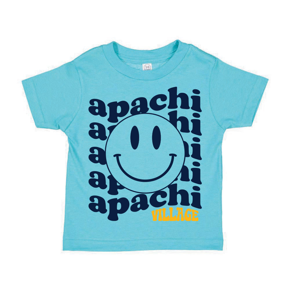 WAVY SMILEY TEE ~ APACHI VILLAGE ~ toddler & youth ~ classic unisex fit