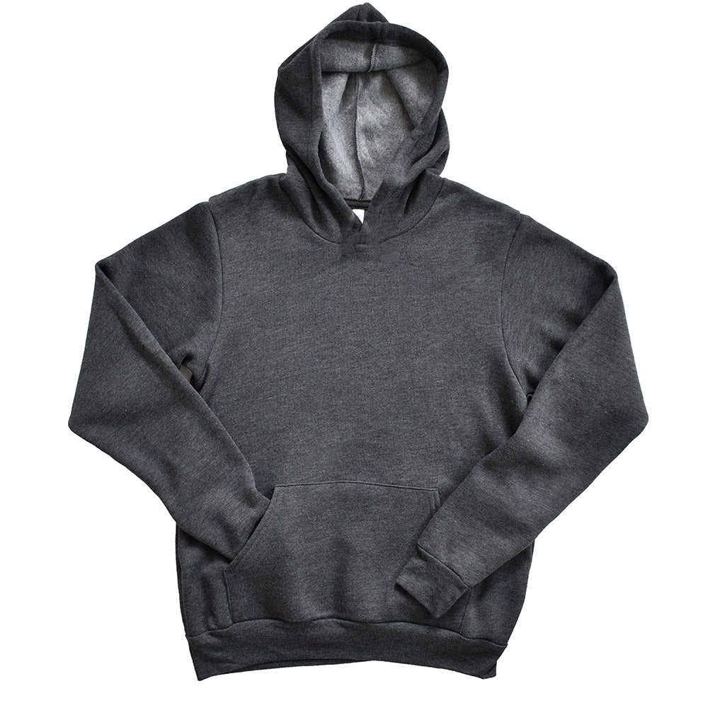 Custom ~ Youth Sponge Fleece Hoodie ~ Bella + Canvas-dark grey heather