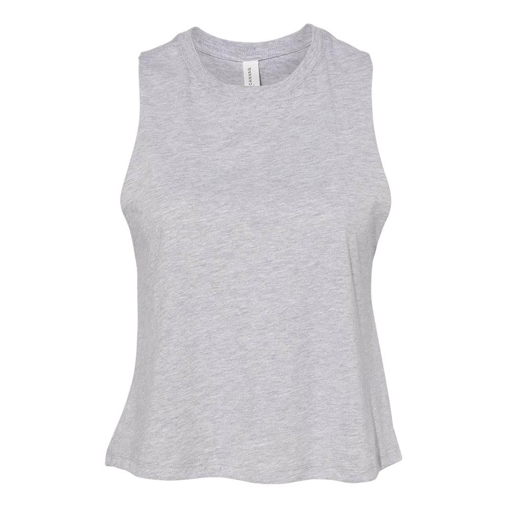 CUSTOM RACERBACK CROP TANK Bella+Canvas women's classic fit