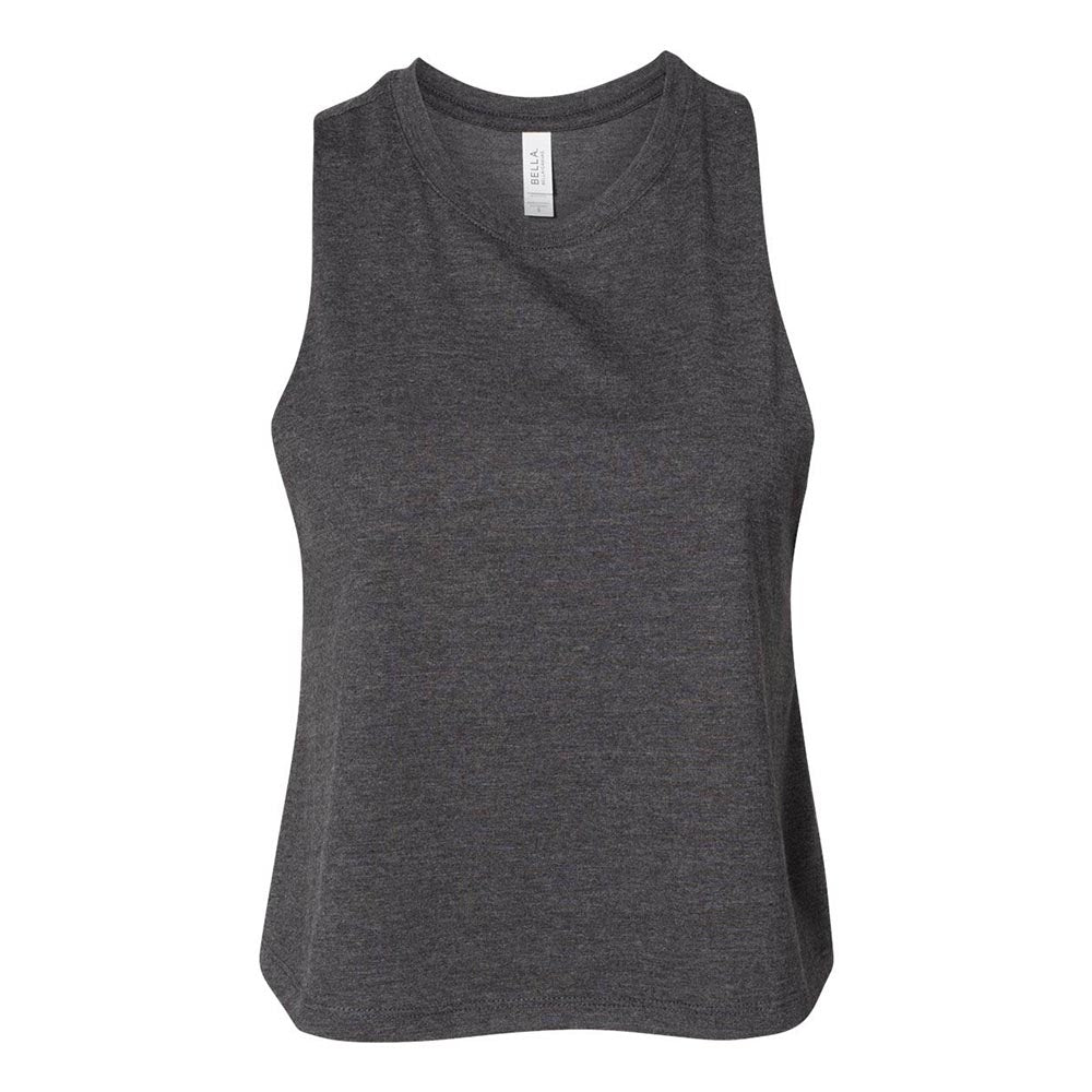 CUSTOM RACERBACK CROP TANK Bella+Canvas women's classic fit