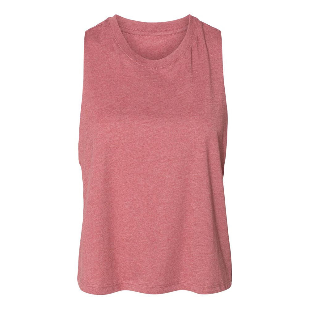 CUSTOM RACERBACK CROP TANK Bella+Canvas women's classic fit