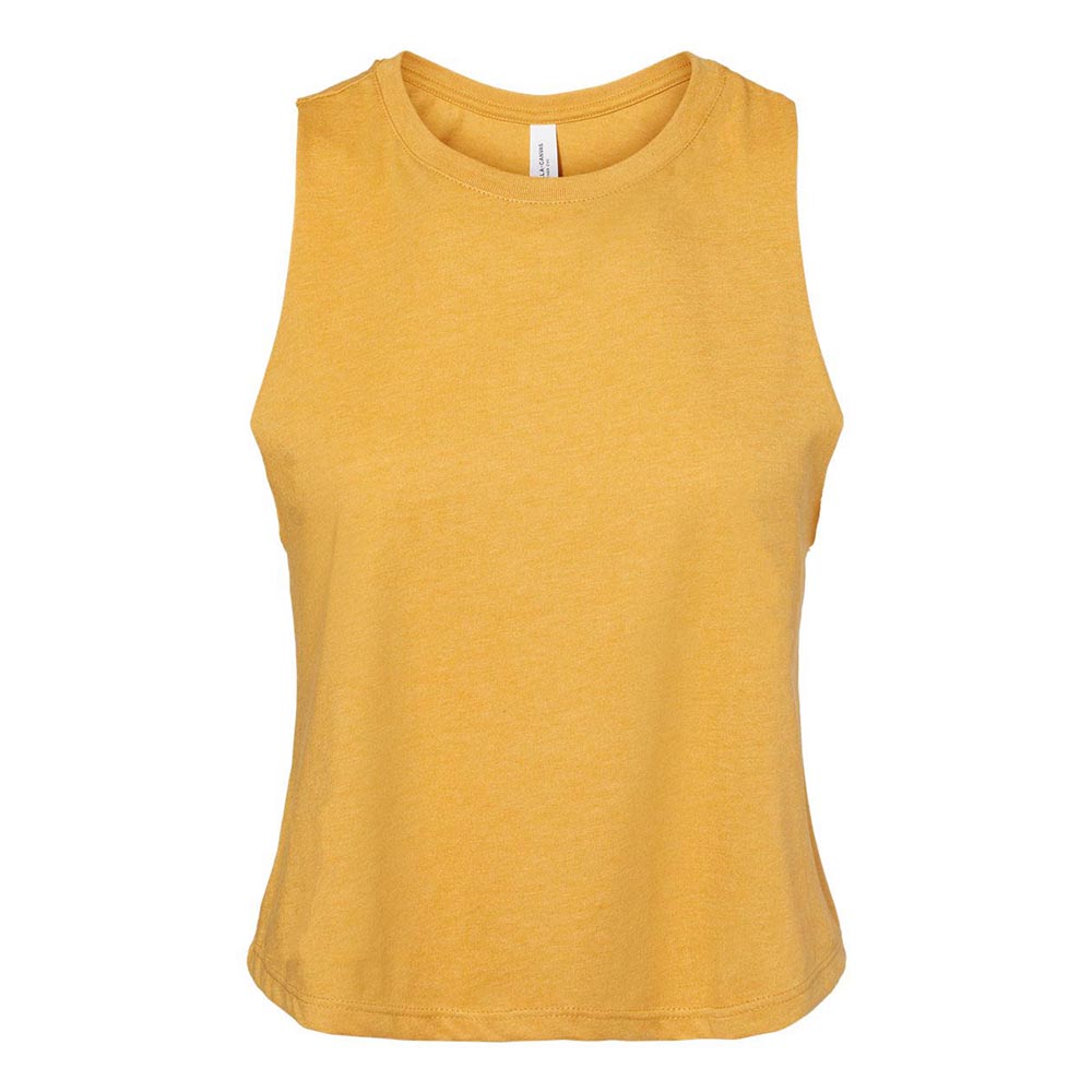 CUSTOM RACERBACK CROP TANK Bella+Canvas women's classic fit